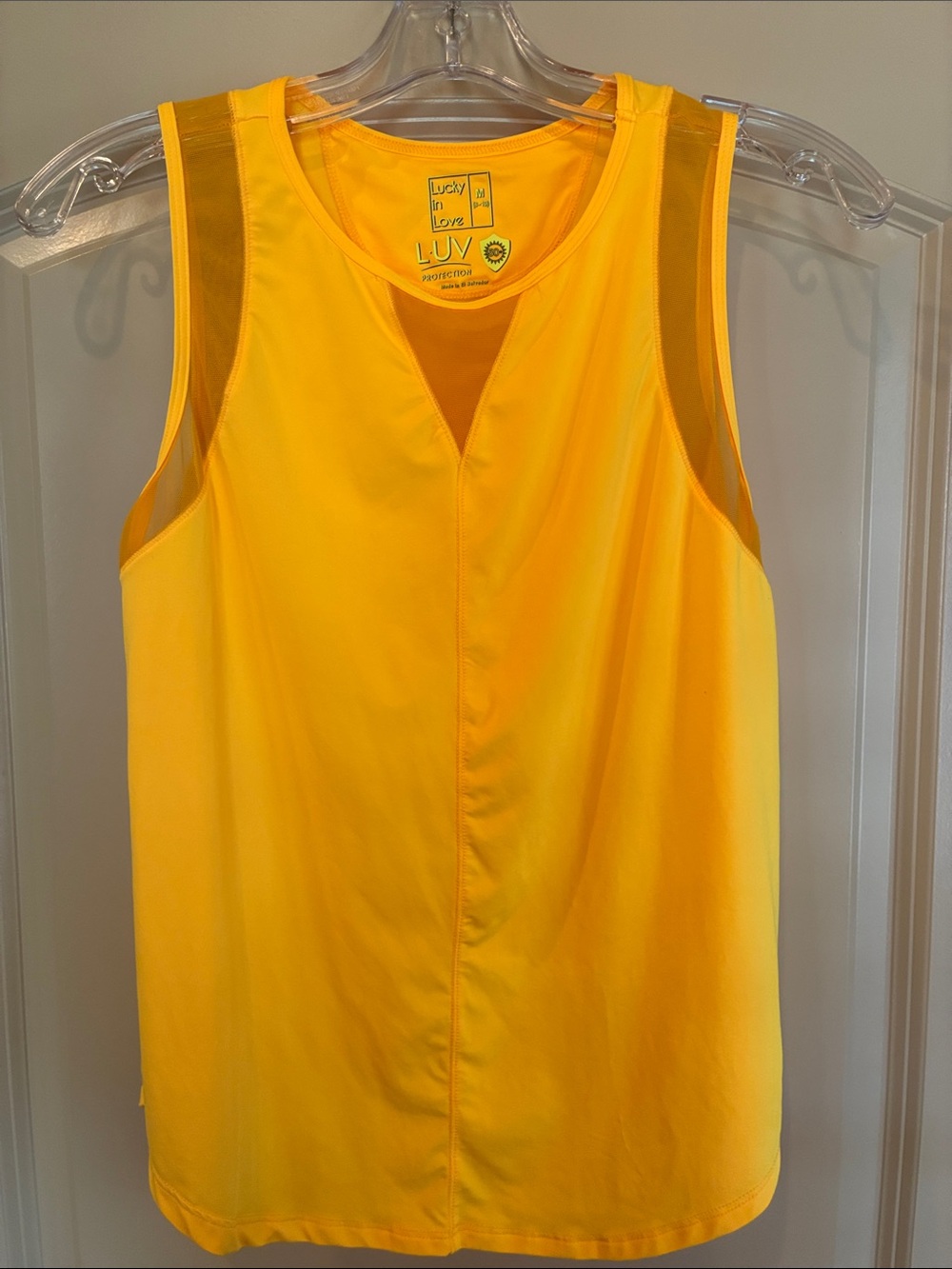 Lucky in Love Bright Yellow Sleeveless V-Neck Tank